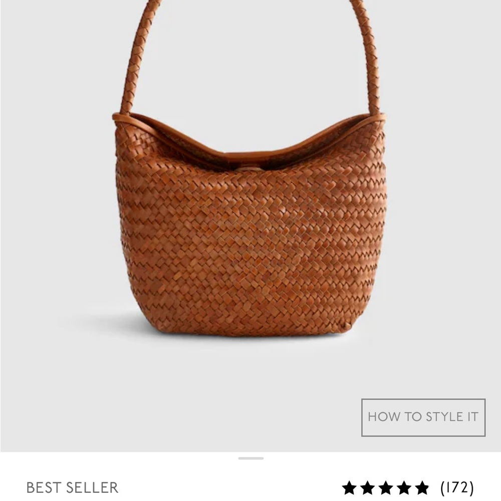 Madewell Signature Woven Shoulder Bag Burnt Sienna